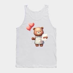 Valentine Love Bear Tank Top